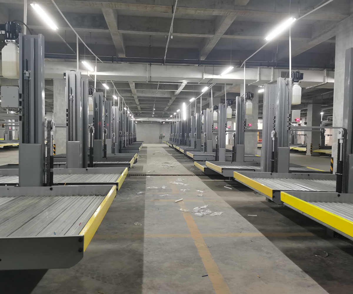 渝北兩層升降平移機械式立體車庫拆除