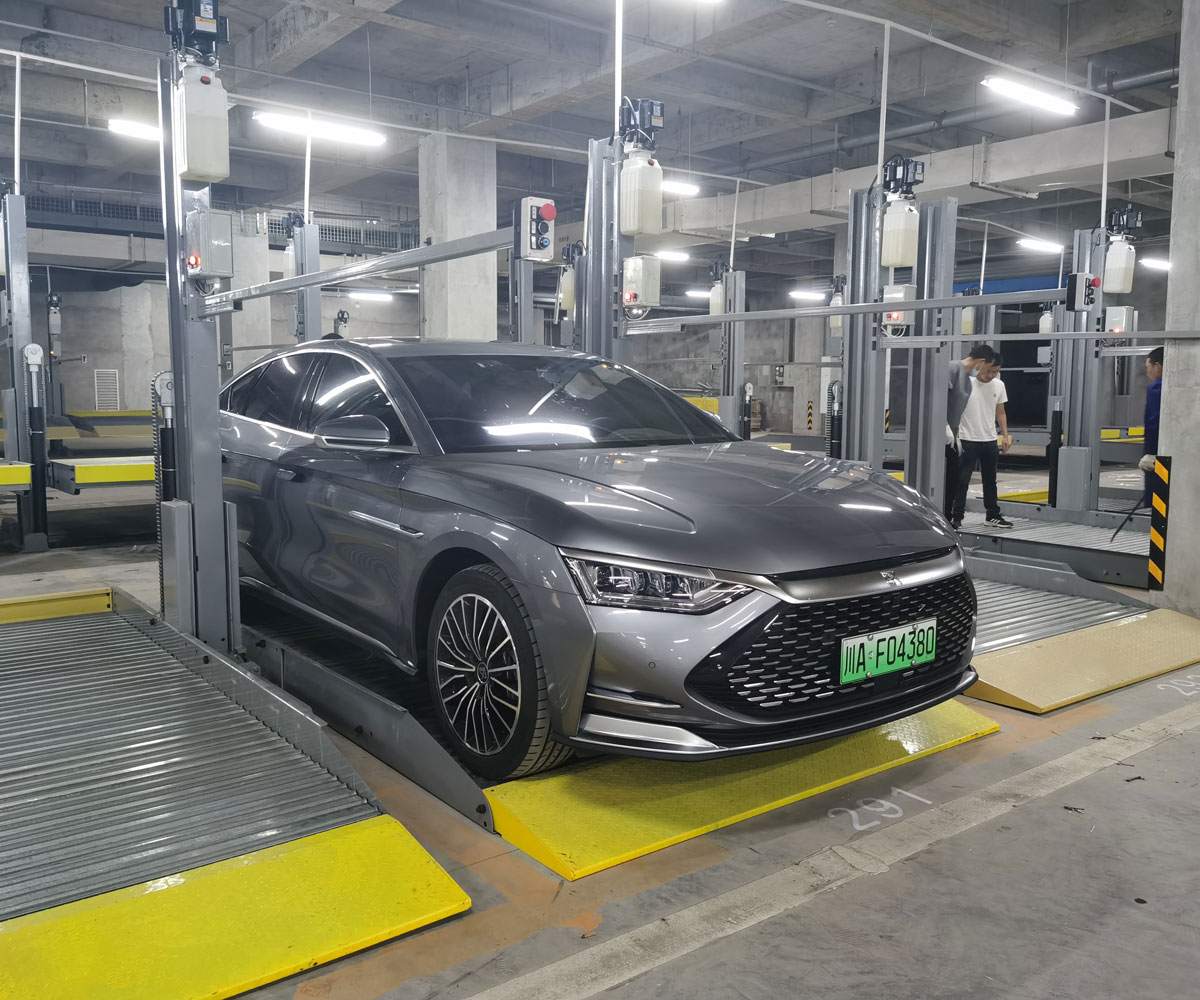 湖北地下室2層簡易類立體停車設備