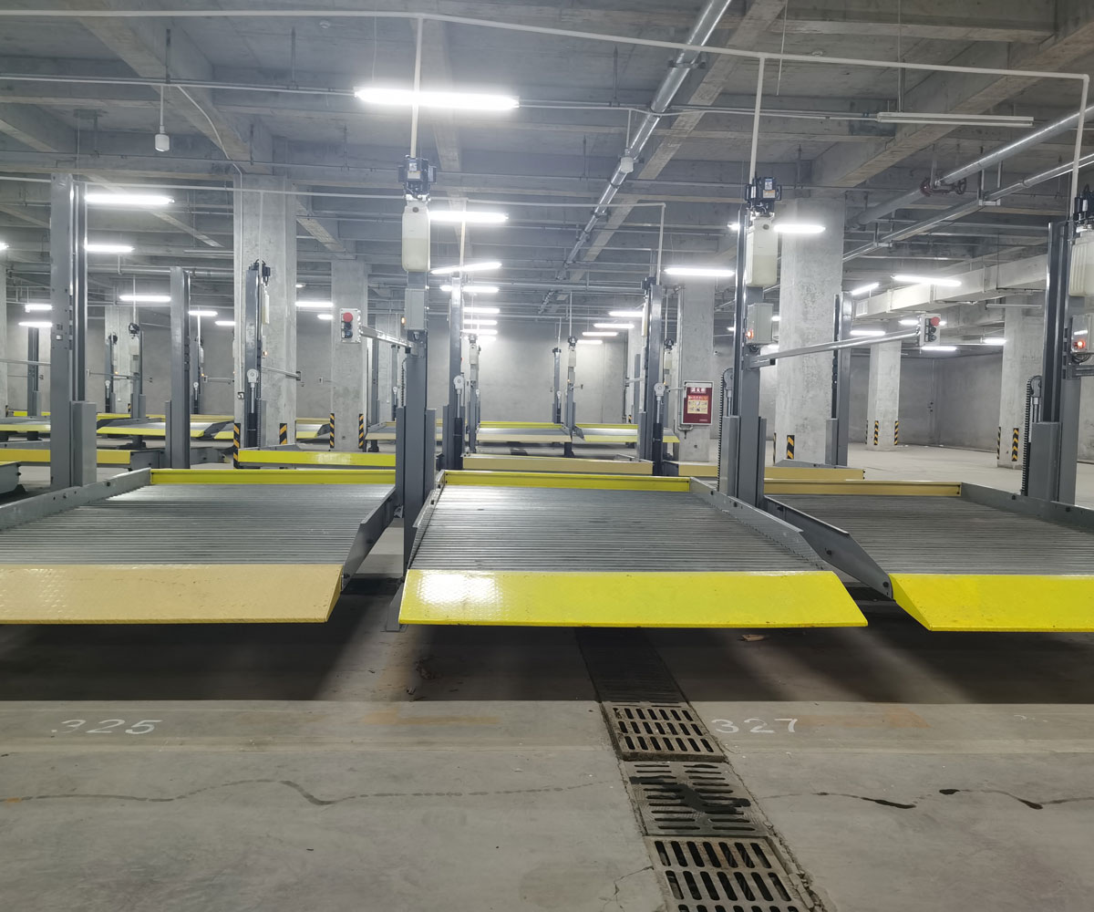 云陽地下室兩柱簡易升降類機械停車