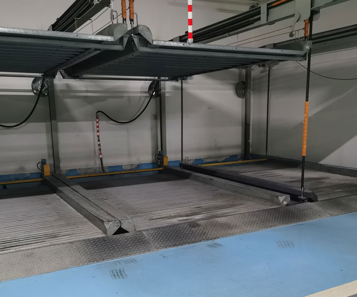 開州負一正二地坑PSH3D1三層升降橫移機械式停車設備